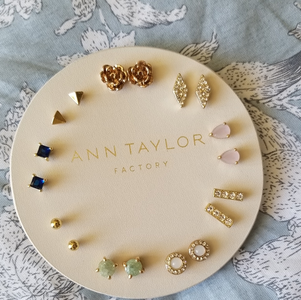 New! Ann Taylor earrings, gold tones